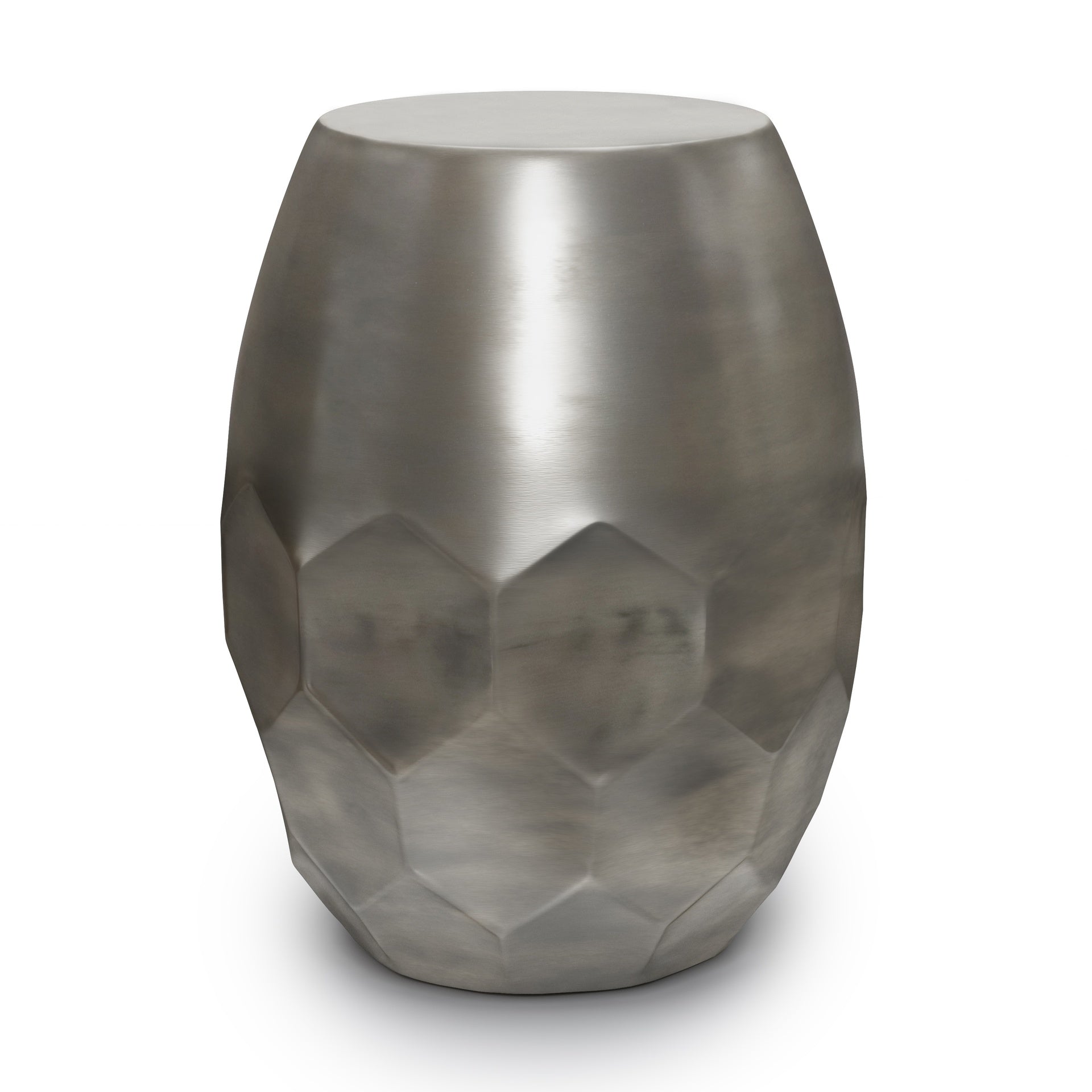 Flanigan - Metal Accent Table - Antique Silver