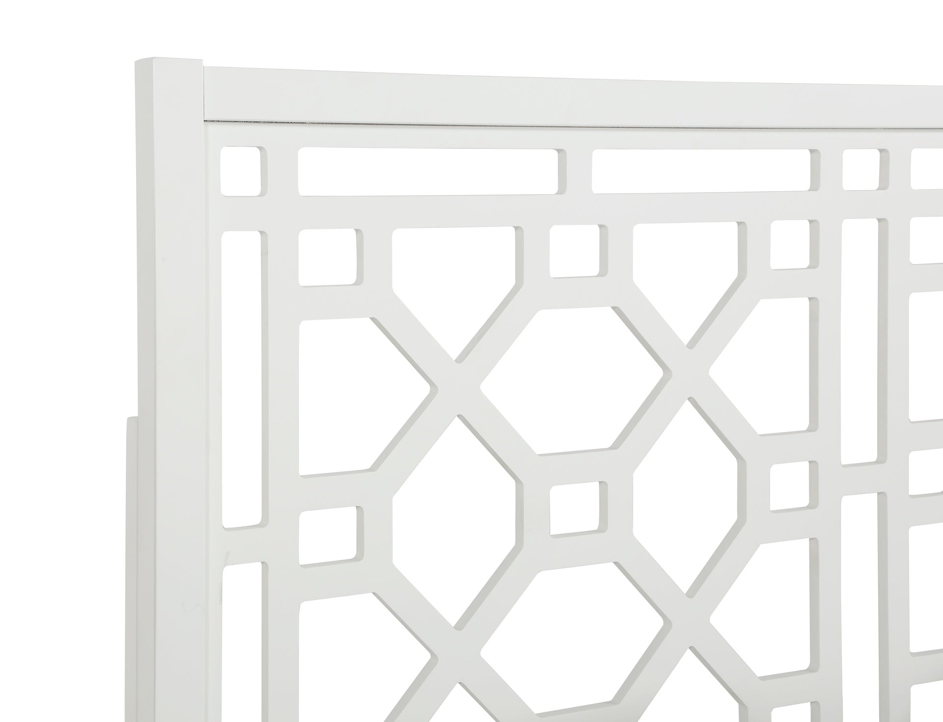 Tabor Chippendale White Headboard - Queen/Full