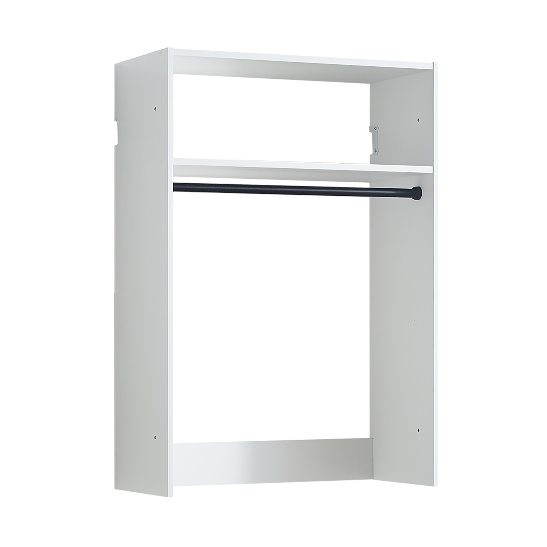 Devi White Wall Mounted Wood Closet System