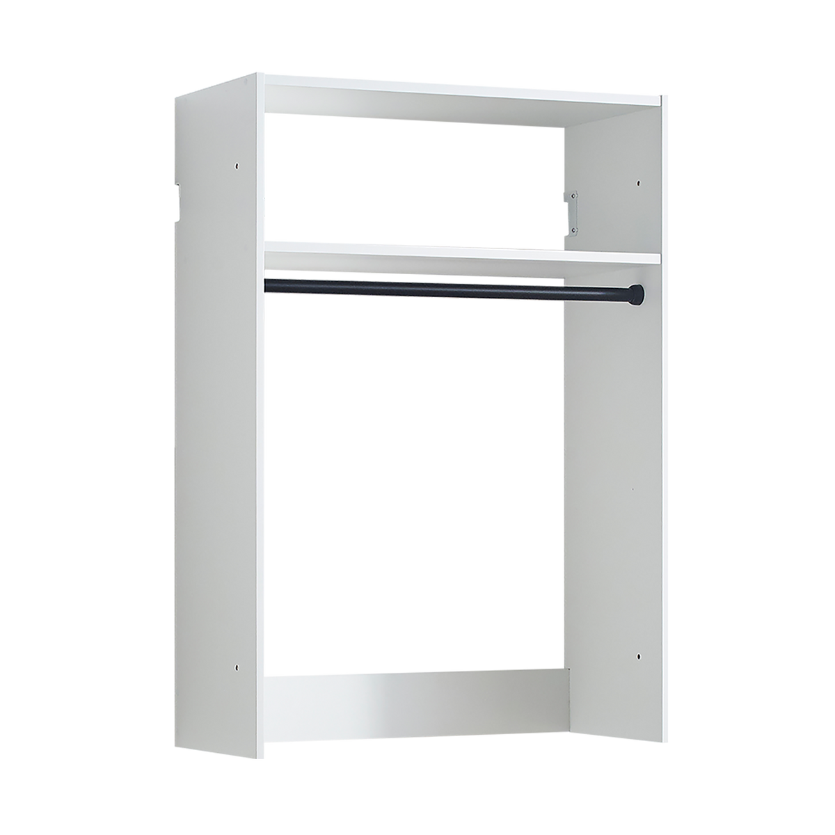 Devi White Wall Mounted Wood Closet System