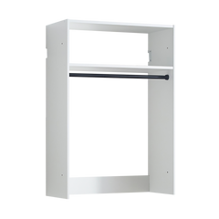 Devi White Wall Mounted Wood Closet System