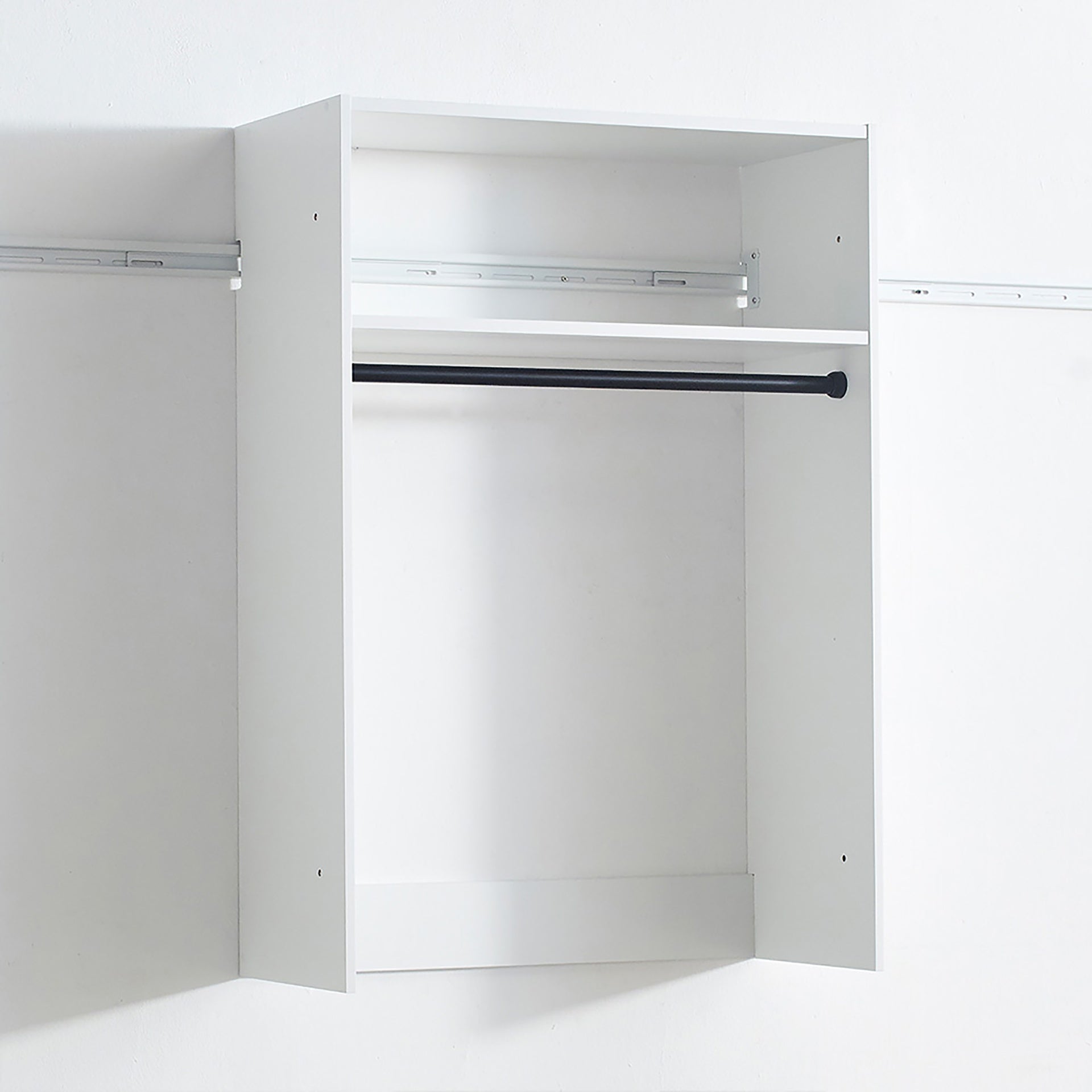 Devi White Wall Mounted Wood Closet System