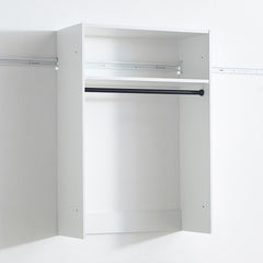 Devi White Wall Mounted Wood Closet System