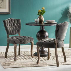 KD TUFTED CHAIR (WTHR)( SET OF 2 )