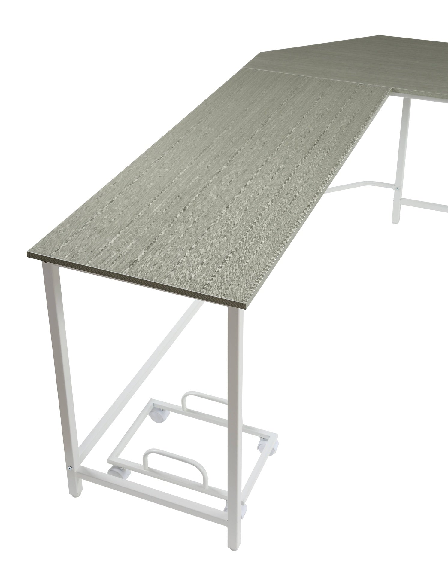 Bambina Gray & White Finish Computer Desk