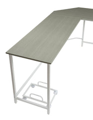 Bambina Gray & White Finish Computer Desk