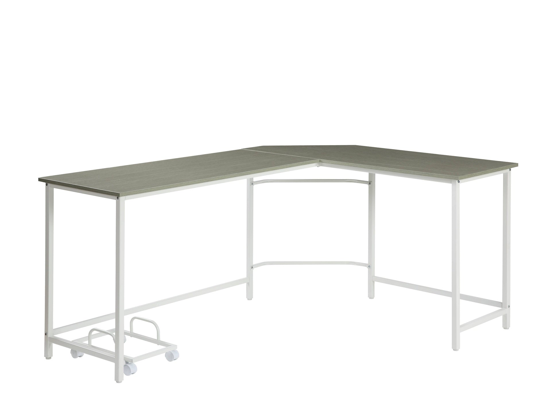 Bambina Gray & White Finish Computer Desk