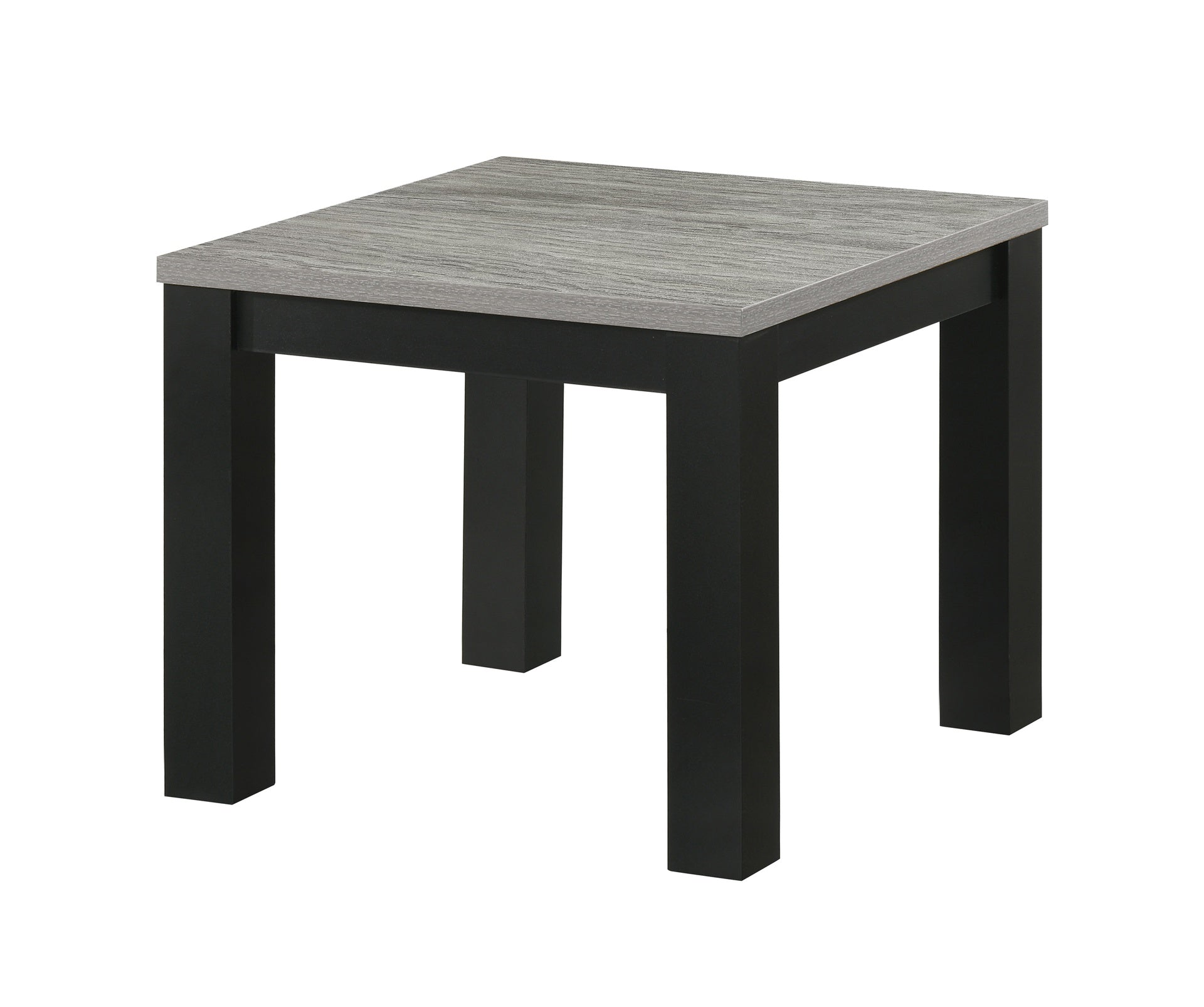 Gray Black 3-Piece Living Room Table Set Table Top Cocktail Table and Two Matching End Tables Wooden Furniture