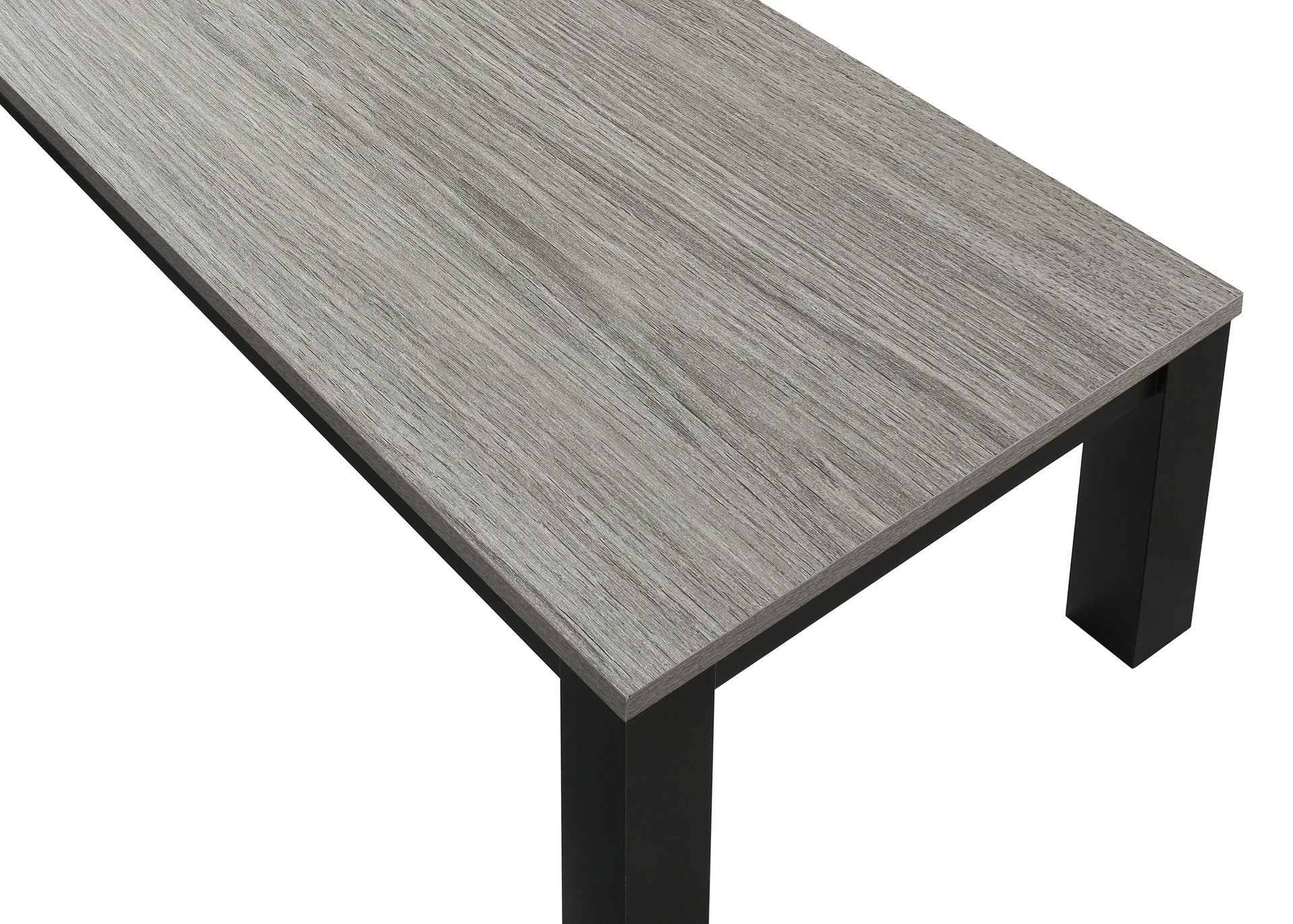 Gray Black 3-Piece Living Room Table Set Table Top Cocktail Table and Two Matching End Tables Wooden Furniture
