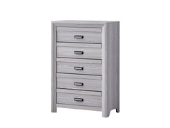 1pc Contemporary Five Drawers Chest Gray Driftwood Finish Rustic Finish Bedroom Wooden Furniture