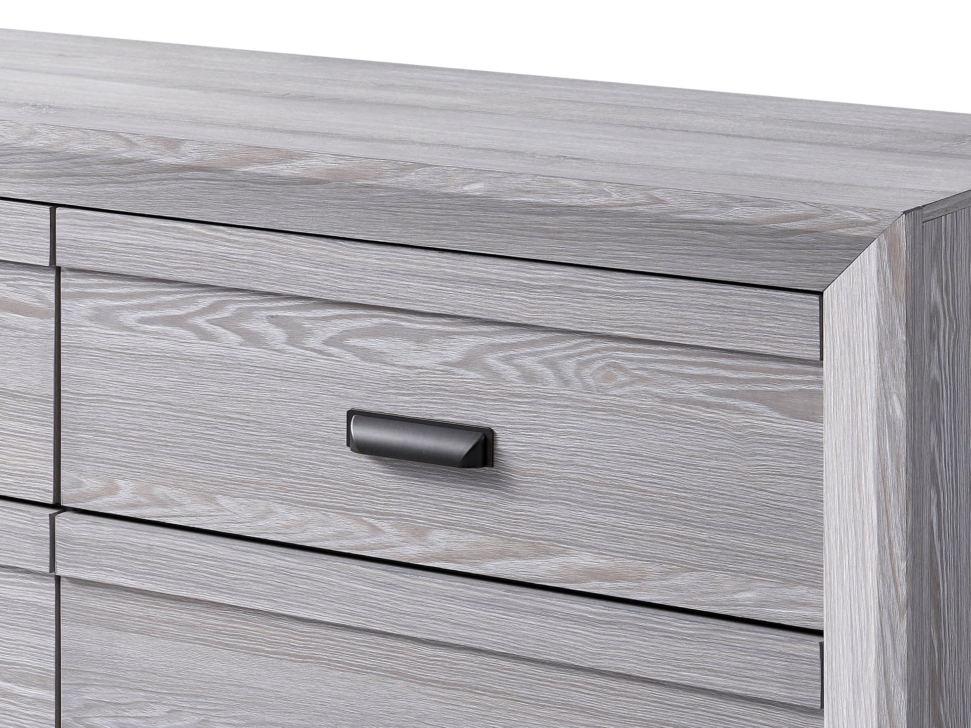 1pc Contemporary Five Drawers Chest Gray Driftwood Finish Rustic Finish Bedroom Wooden Furniture