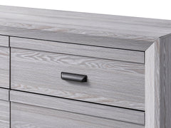 1pc Contemporary Five Drawers Chest Gray Driftwood Finish Rustic Finish Bedroom Wooden Furniture