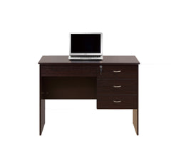 Three locking drawers on metal glides Student Desk Work Desk Modesty Panel Metal Bar Handles