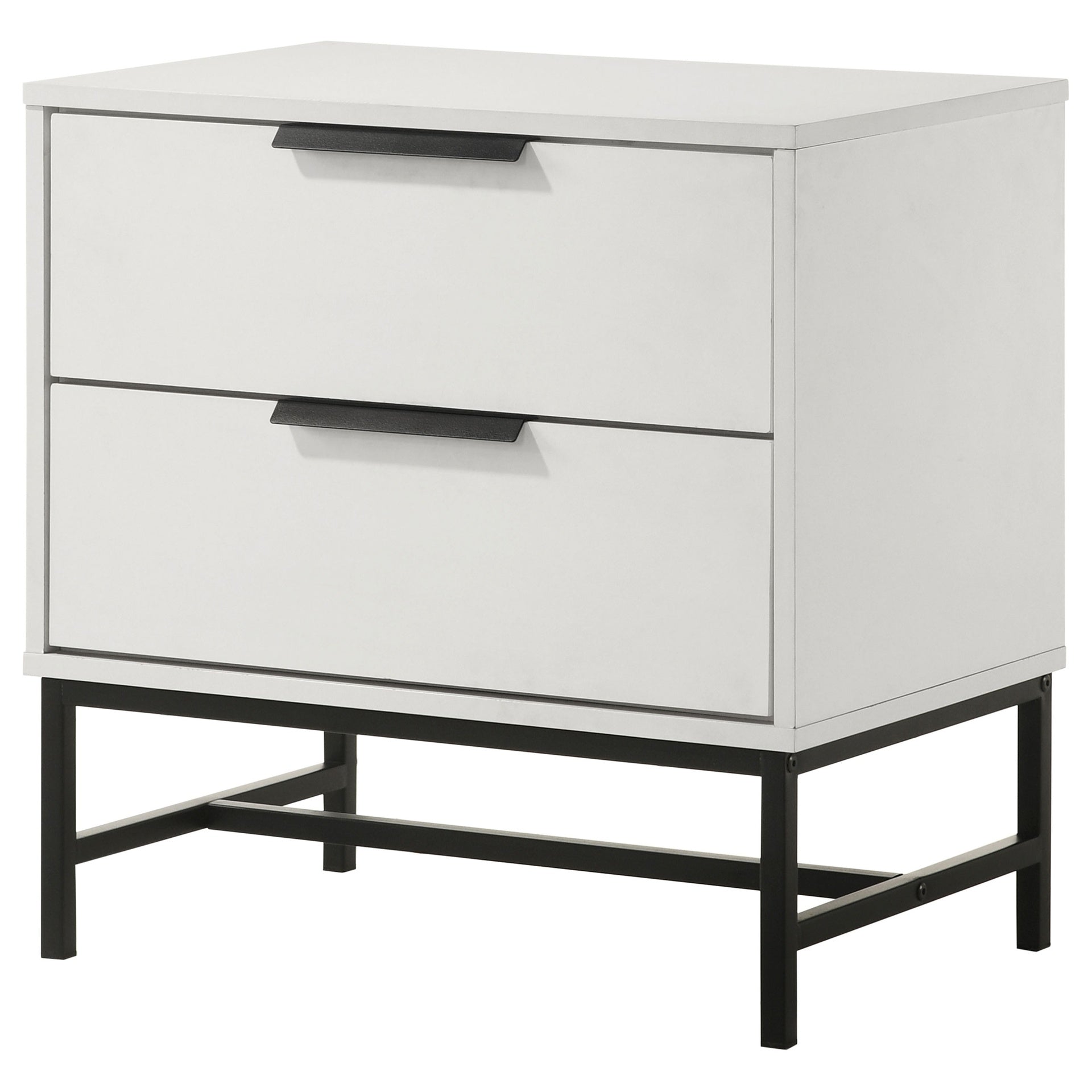 Yountville White 2-drawer Nightstand Bedside Table
