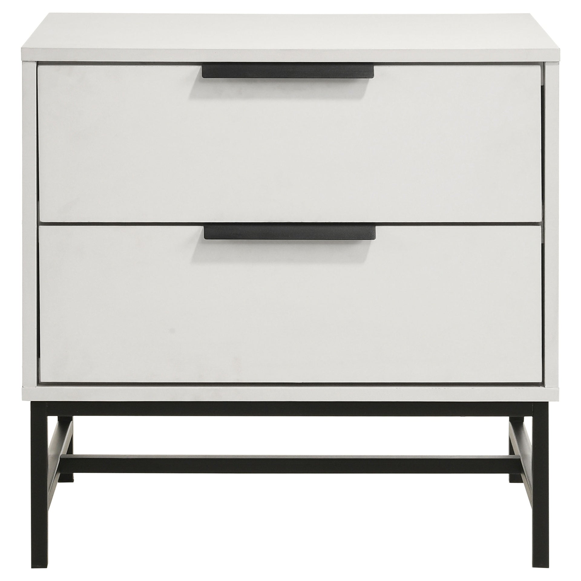 Yountville White 2-drawer Nightstand Bedside Table