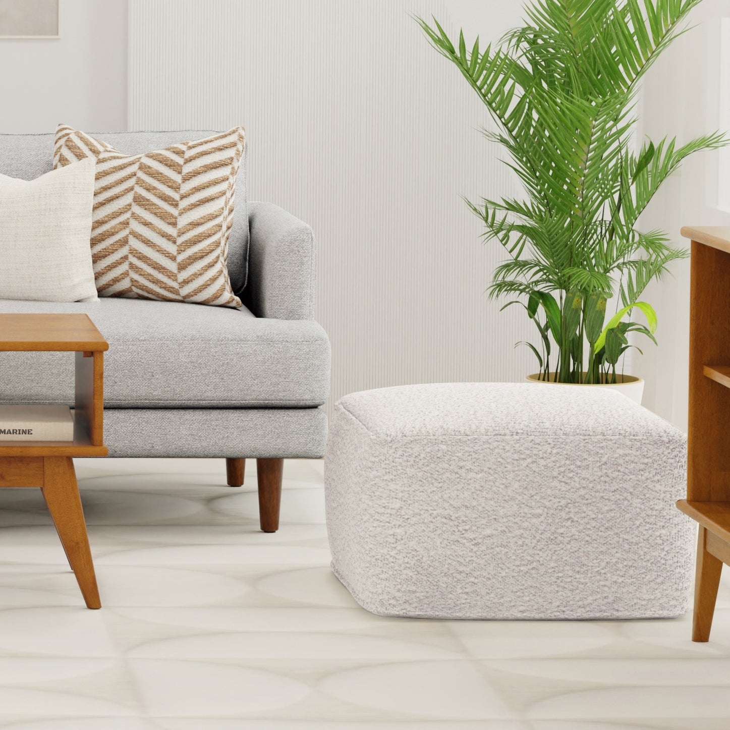Chantal Square Pouf