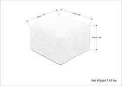 Chantal Square Pouf