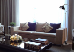 56''H SATIN NICKLE GOOD NECK FLOOR LAMP