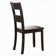 Walnut Finish Transitional Dining Chairs Set of 2 Wooden Dining Room Kitchen Furniture