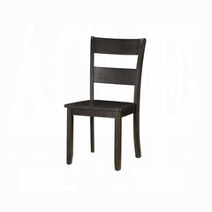 Walnut Finish Transitional Dining Chairs Set of 2 Wooden Dining Room Kitchen Furniture