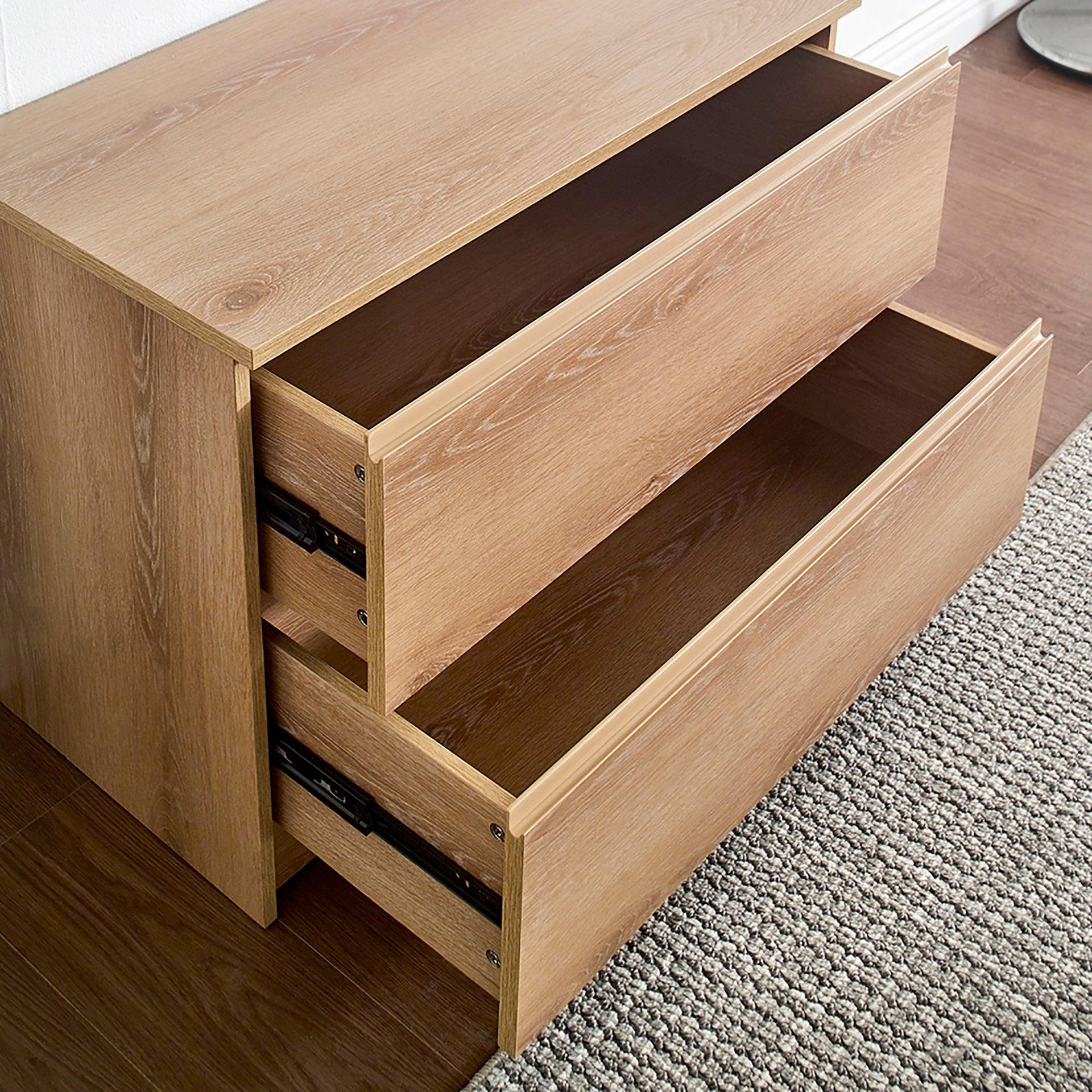 Devi Oak Wood Closet System