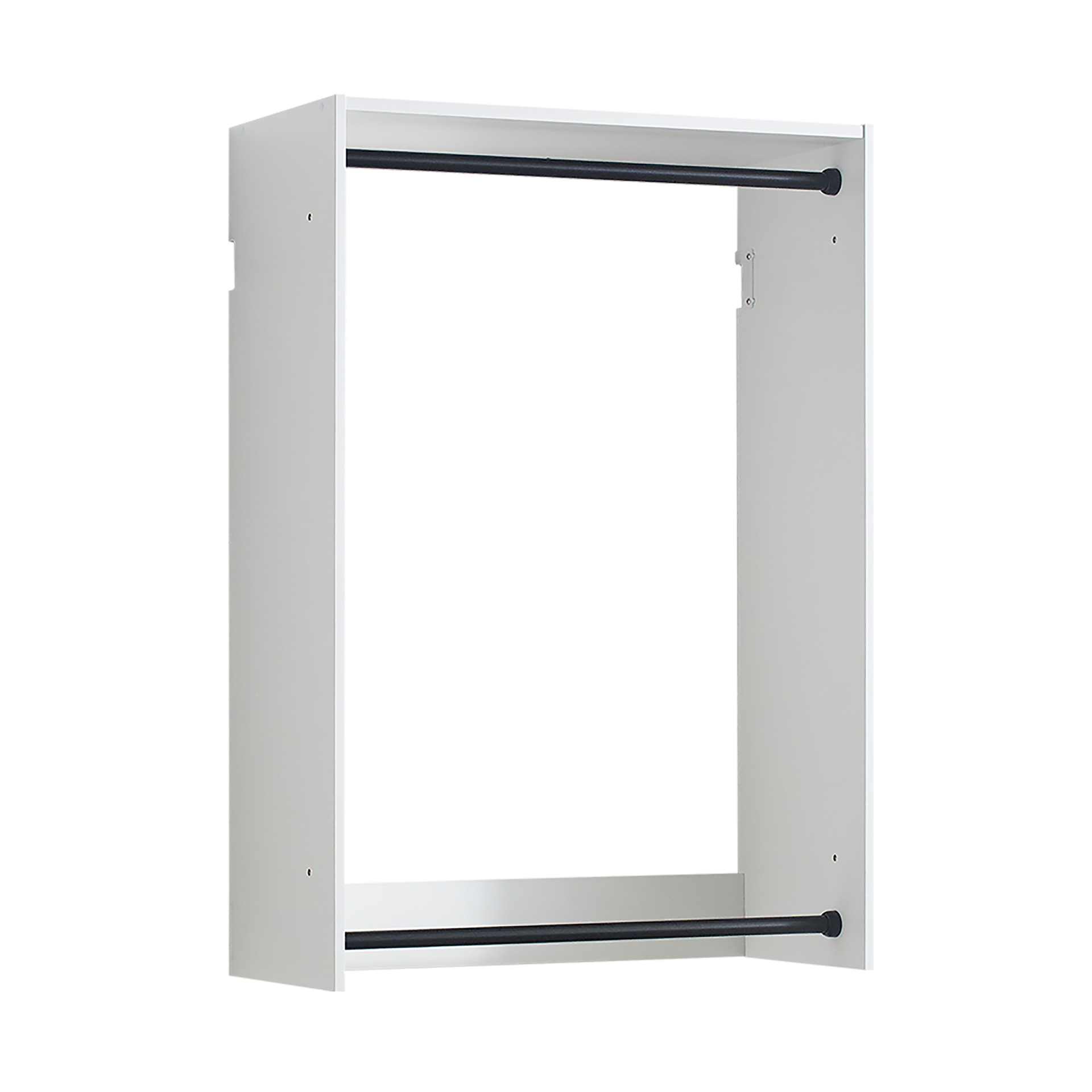 Devi White Wall Mounted Wood Closet System