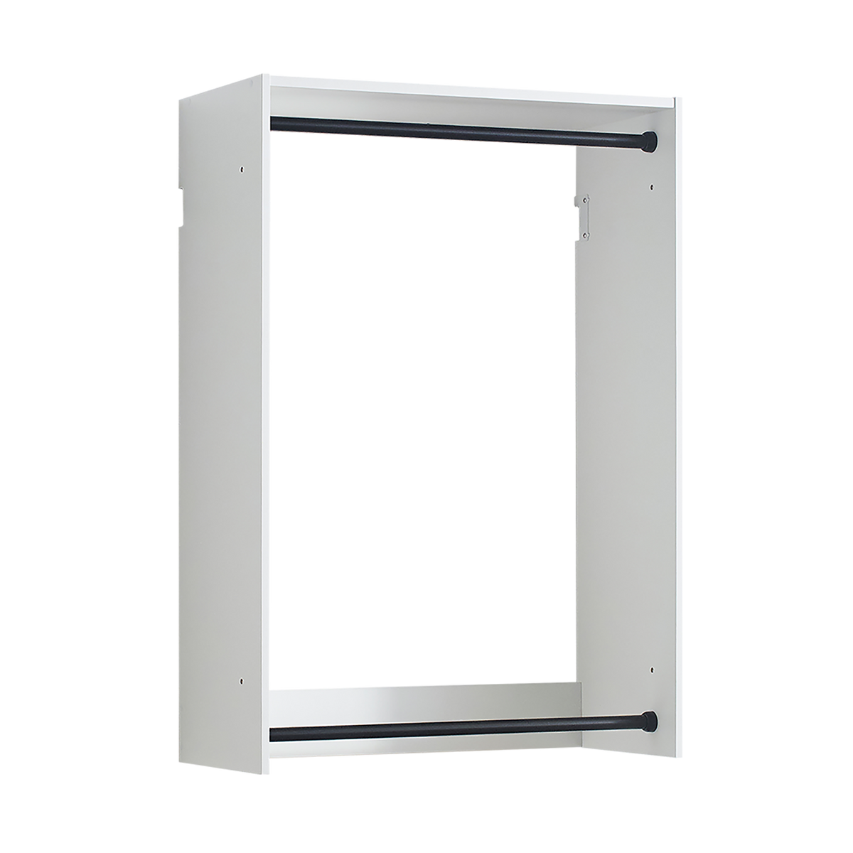 Devi White Wall Mounted Wood Closet System