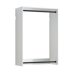 Devi White Wall Mounted Wood Closet System
