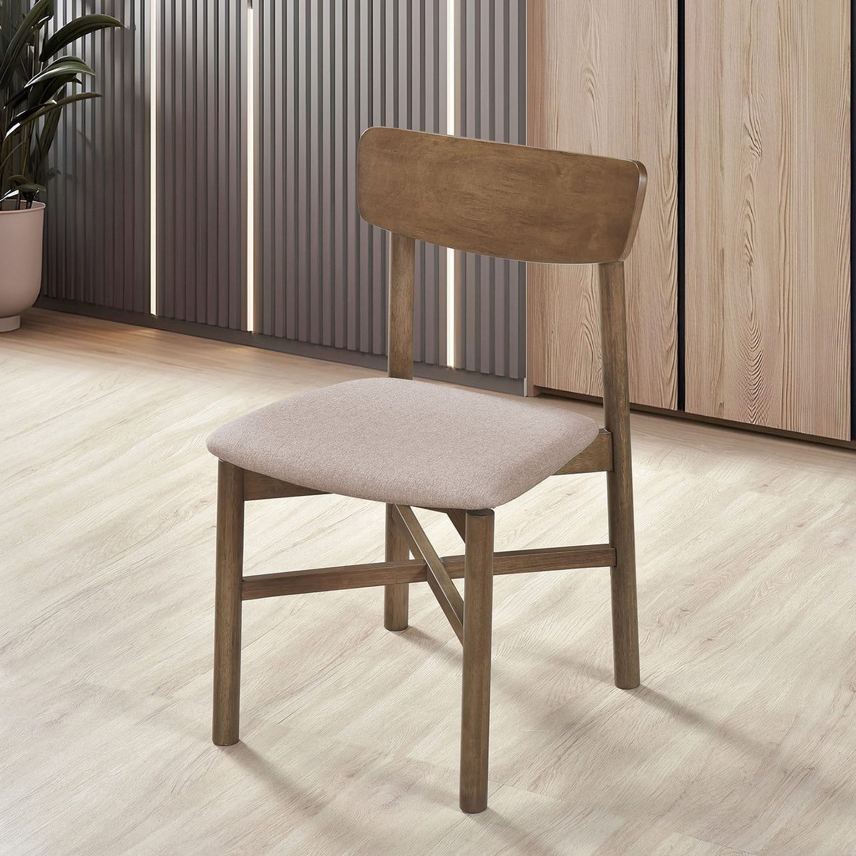Svenstra Natural Walnut Dining Side Chair (Set of 2)