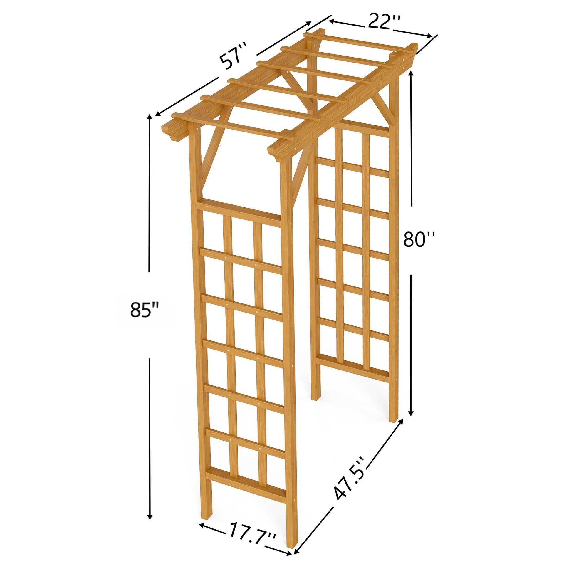 Wooden Arbor, Wedding Arch for Ceremony, Wood Trellis for Plant Climbing, Christmas Decor Pergola for Garden Backyard
