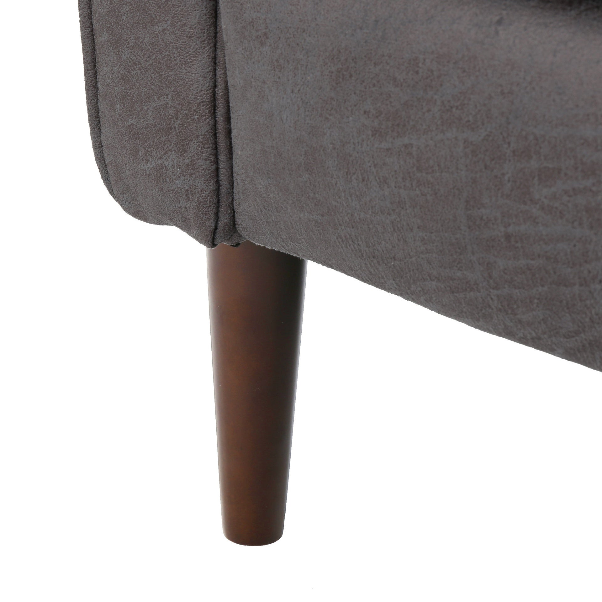 Fabric Recliner Chair Mid-Century Modern Recliner Pushback Single Recliner Sofa with Thicker Seat Cushion Tufted Upholstered Sofa with Wooden leg for Living Room Bedroom