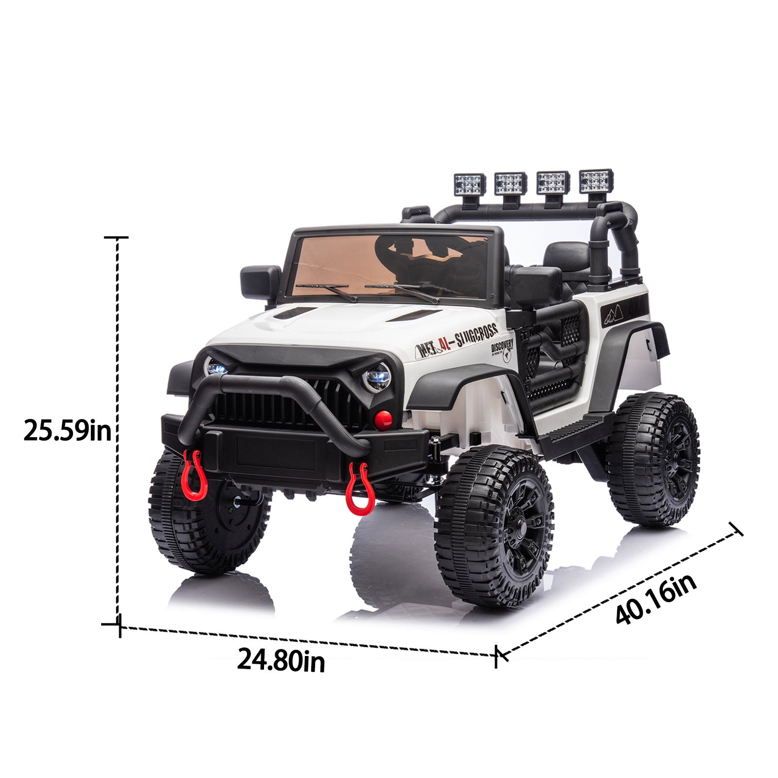 24V Kids Ride On Car W/Parents Remote Control,400W Motor,Four Wheel Suspension,Adjustable speed,USB,MP3,Music,Bluetooth,Large display screen,Power Display,Portable handle,Safety Belt for Kids Aged 3+.