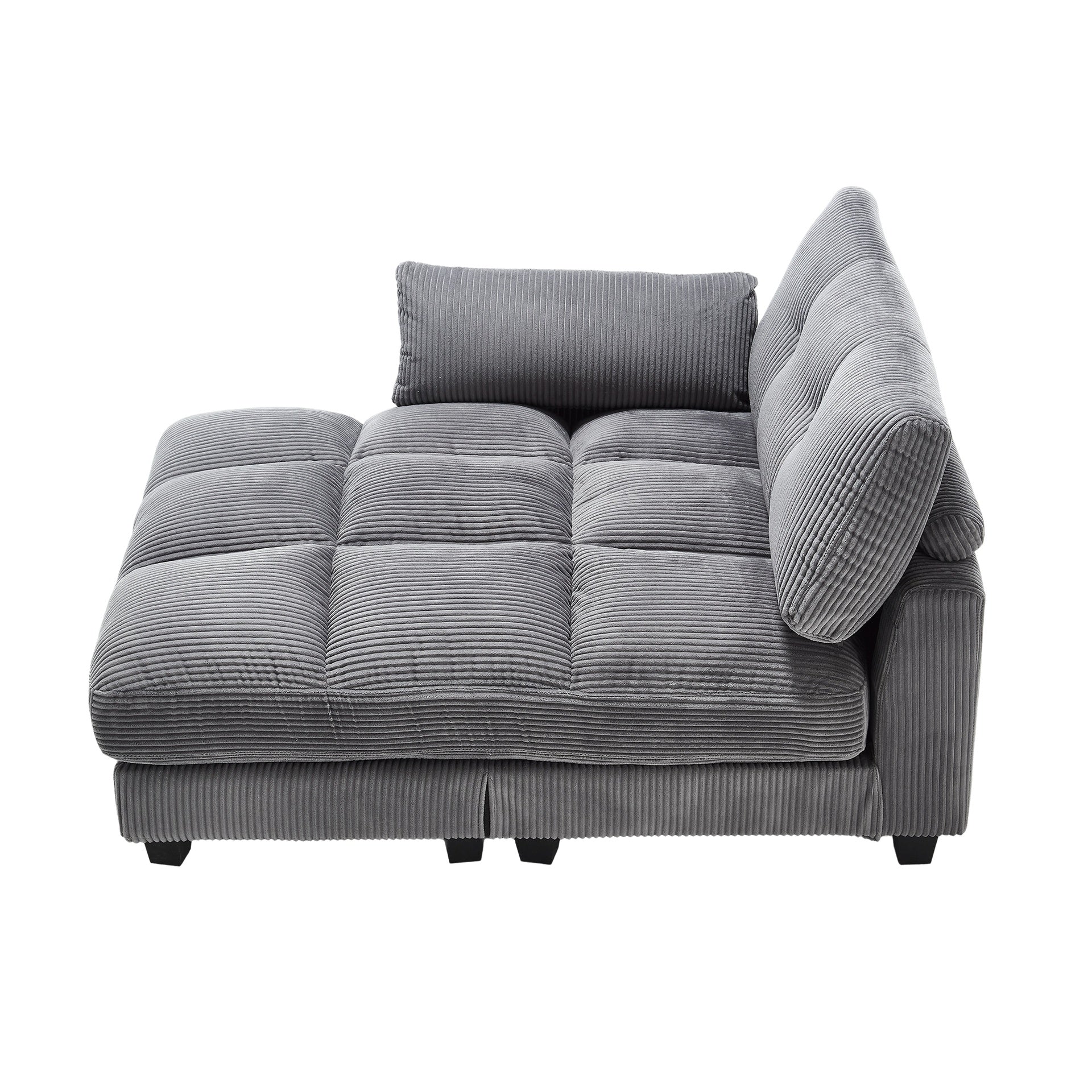 UNITED WE WIN Sleeper Sofa Couch Bed,Oversized Chaise Lounge Chair Cozy Cloud Couch