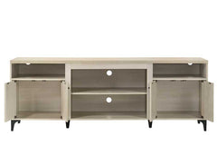 Evander 70"W Oak Finish 4-Door TV Stand
