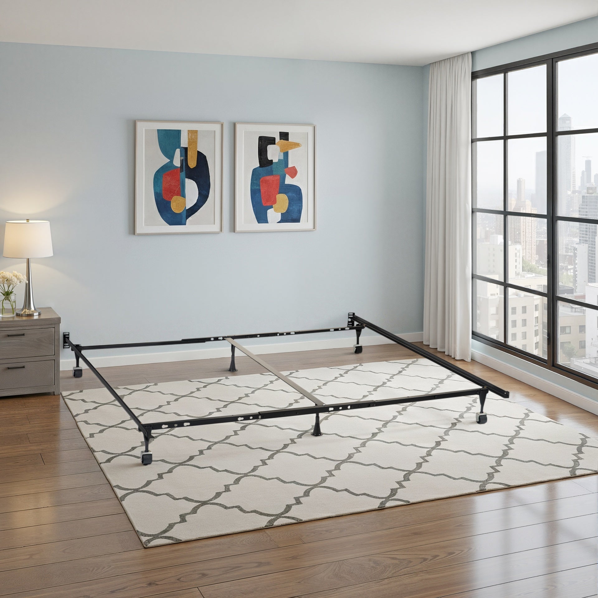 Deverton Black Queen or Eastern King or Cal King Bed Frame