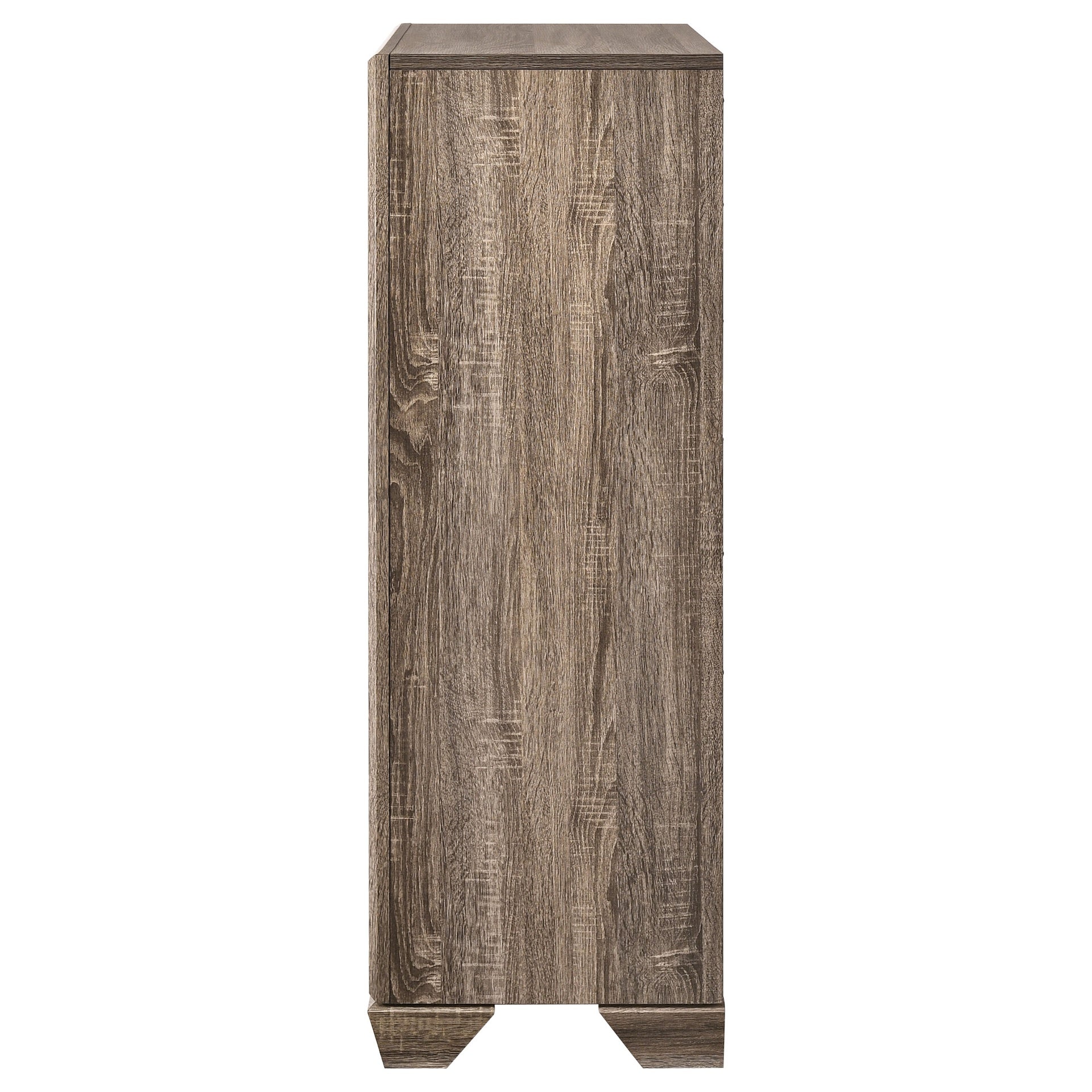 Harrison Washed Taupe 5-drawer Bedroom Chest