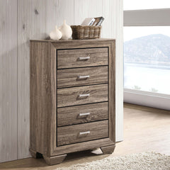 Harrison Washed Taupe 5-drawer Bedroom Chest