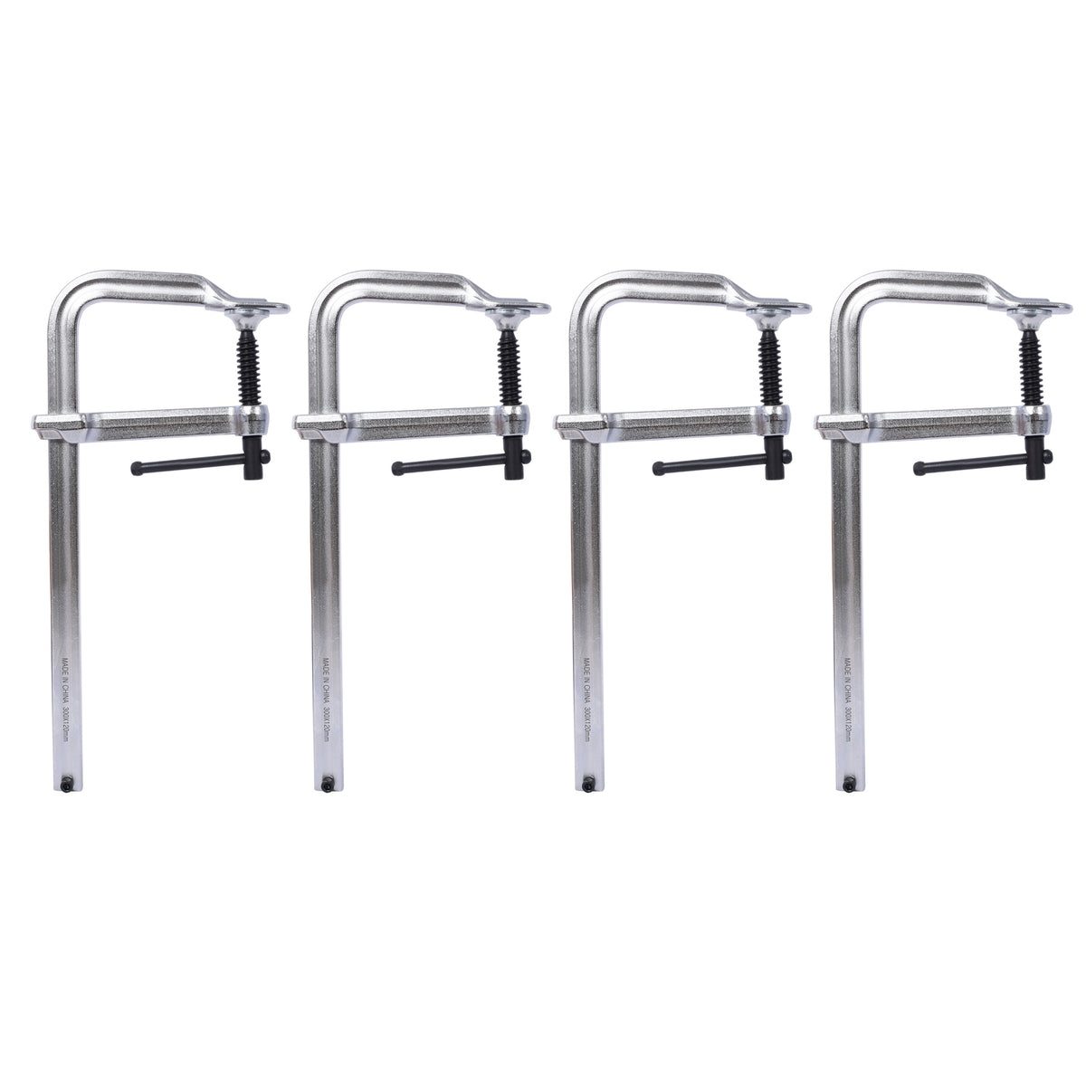 Bar Clamps Set, Drop Forged Steel Bar Clamps, Steel F Clamps for Welding, Woodworking, Metal working, DIY and Crafts,12 inch x 4-3/4 inch Throat,Pack of 4