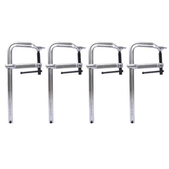 Bar Clamps Set, Drop Forged Steel Bar Clamps, Steel F Clamps for Welding, Woodworking, Metal working, DIY and Crafts,12 inch x 4-3/4 inch Throat,Pack of 4
