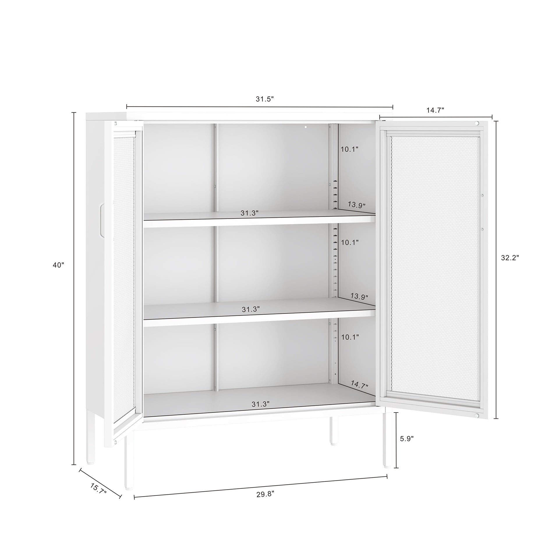 Accent Cabinet in White