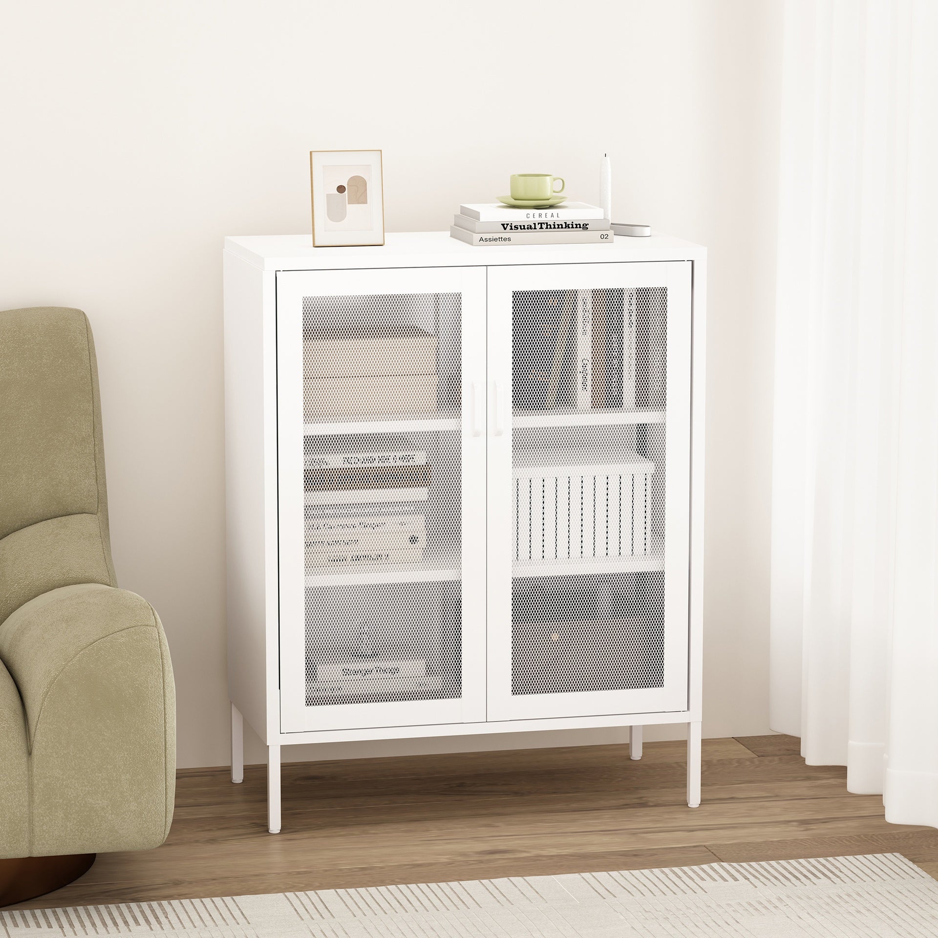 Accent Cabinet in White