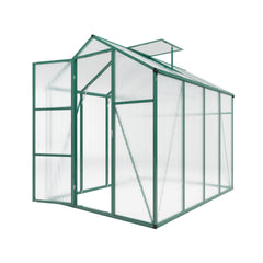 Newly marketed Gain height windproofaluminum greenhouse 6x8 FT Polycarbonate Greenhouse Raised Base and Anchor Aluminum Heavy Duty Walk-in Greenhouses for Outdoor Backyard in All Season