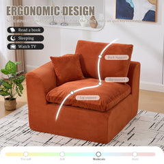 UNITED WE WIN Modular Sectional Sofa Cloud Couch,Comfy Cloud Modern Sofa,2 Seater with Cushion Covers Removable Furniture for Living Room Bedroom Apartments Dorms,No Assembly Required