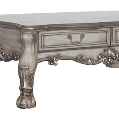 Dresden Vintage Bone White Finish Coffee Table