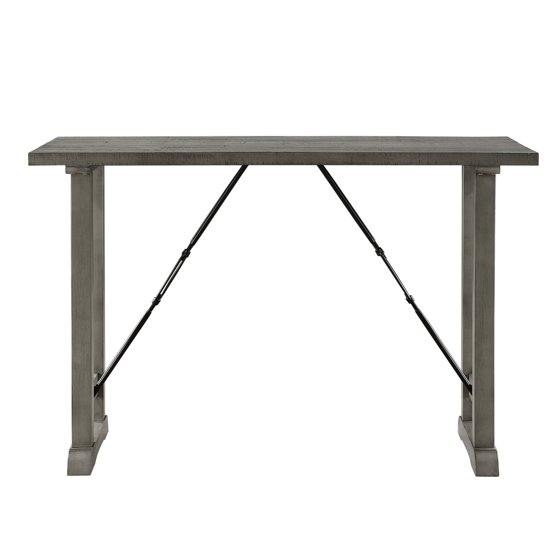 Light Gray Finish Counter Height Table Industrial Design Kitchen Dining Furniture 1pc