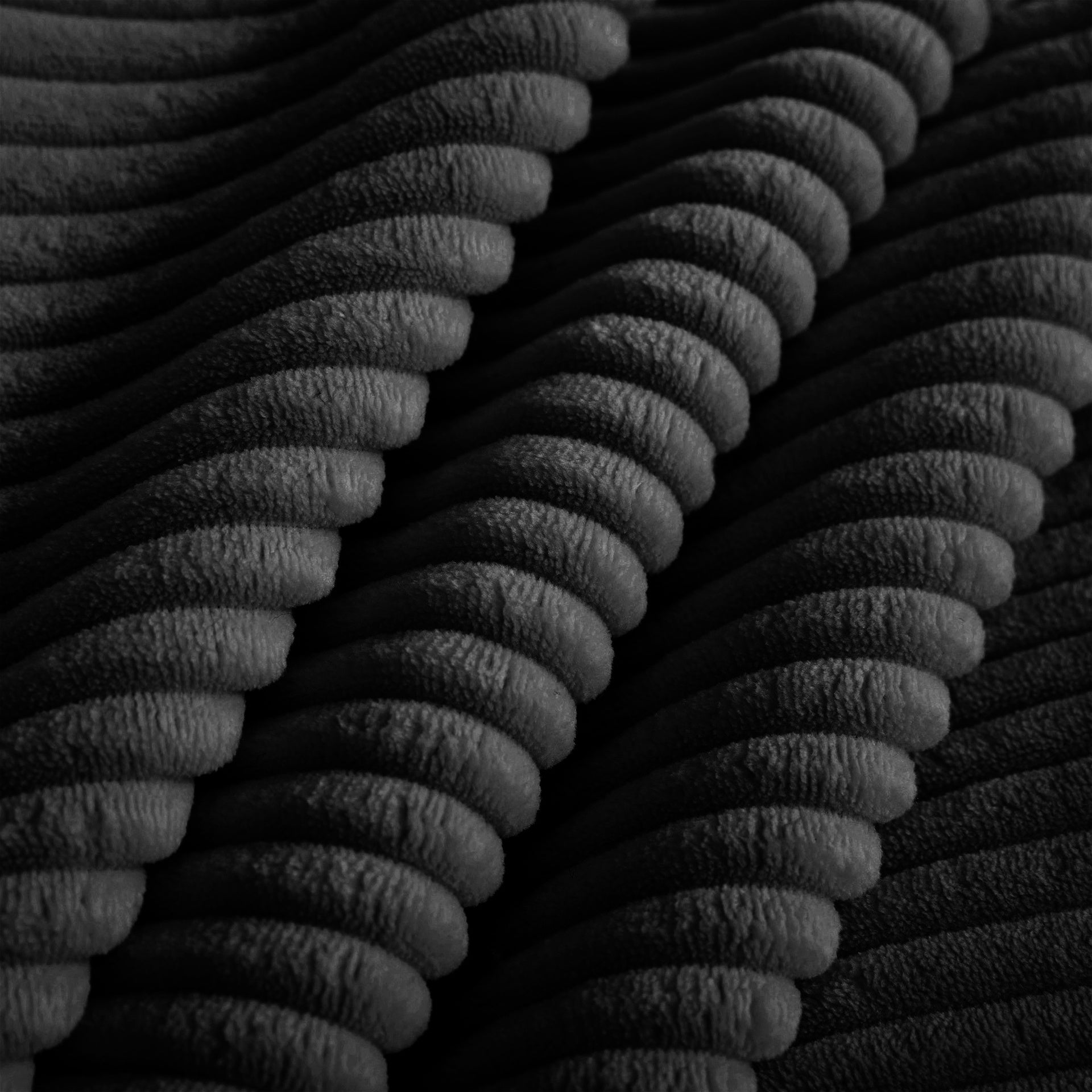 Martha Ottoman Corduroy - black