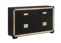 LIVELY BLACK/GOLD DRESSER