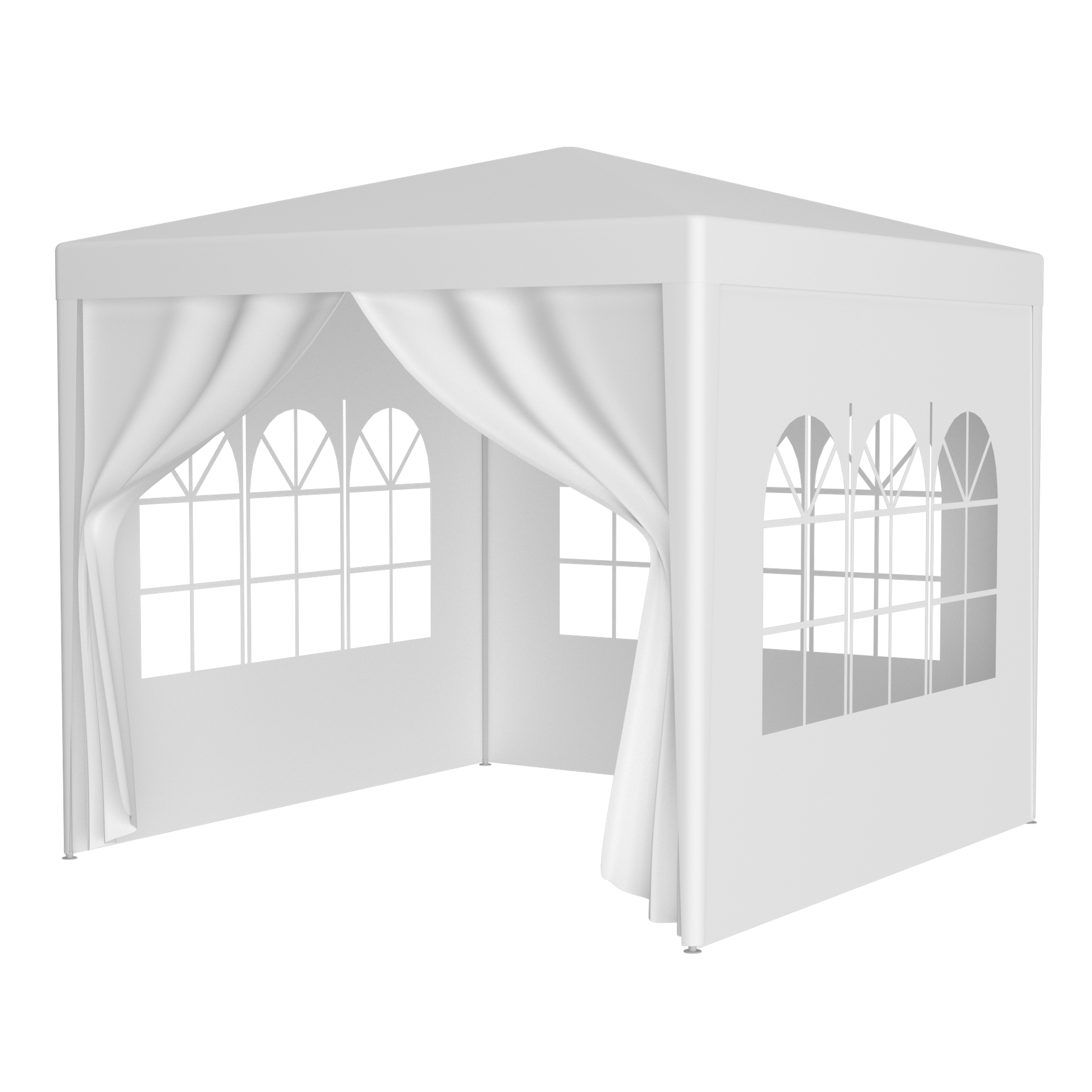10'x10' Party Tent Outdoor Heavy Duty Gazebo Wedding Canopy + 4 Removable Walls