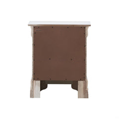 Sophisticated White Pearl Nightstand