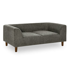 Pet sofa with backrest and armrests, modern rectangular pet sofa suitable for small and medium dogs, soft cushion comfortable dog sofa,--Dark grey